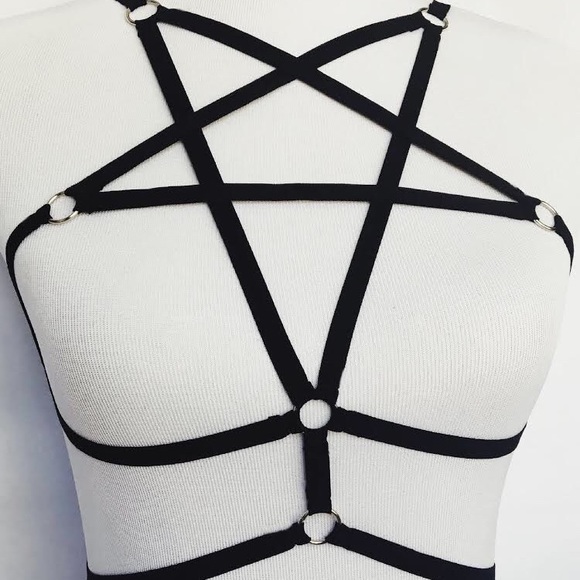 HOT AF ‼️ Star Cage Strap Body Harness Bralette - Picture 5 of 6